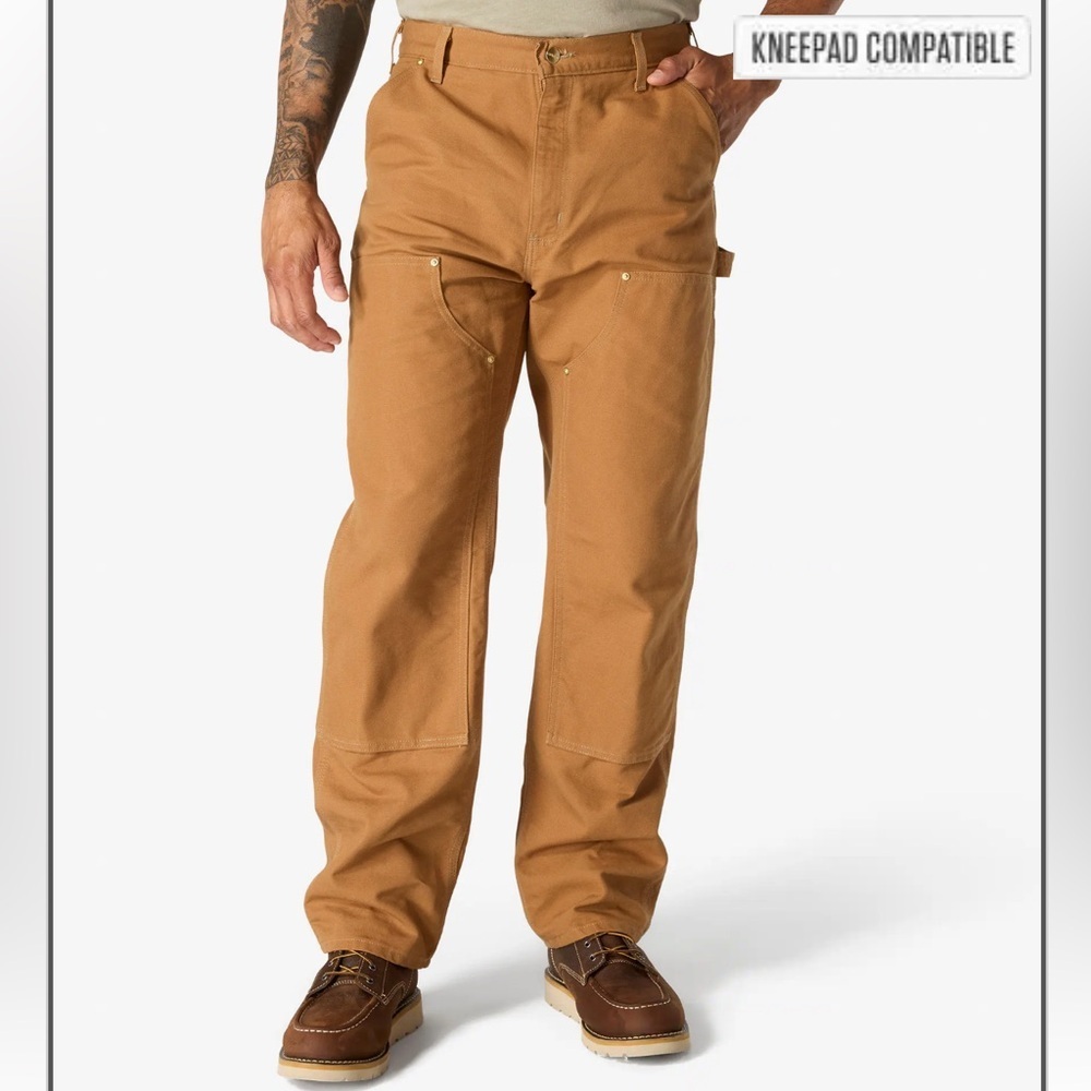 Men's Carhartt Firm Duck Double-Front Utility Work Pant-Loose Fit-50x30 - NWT